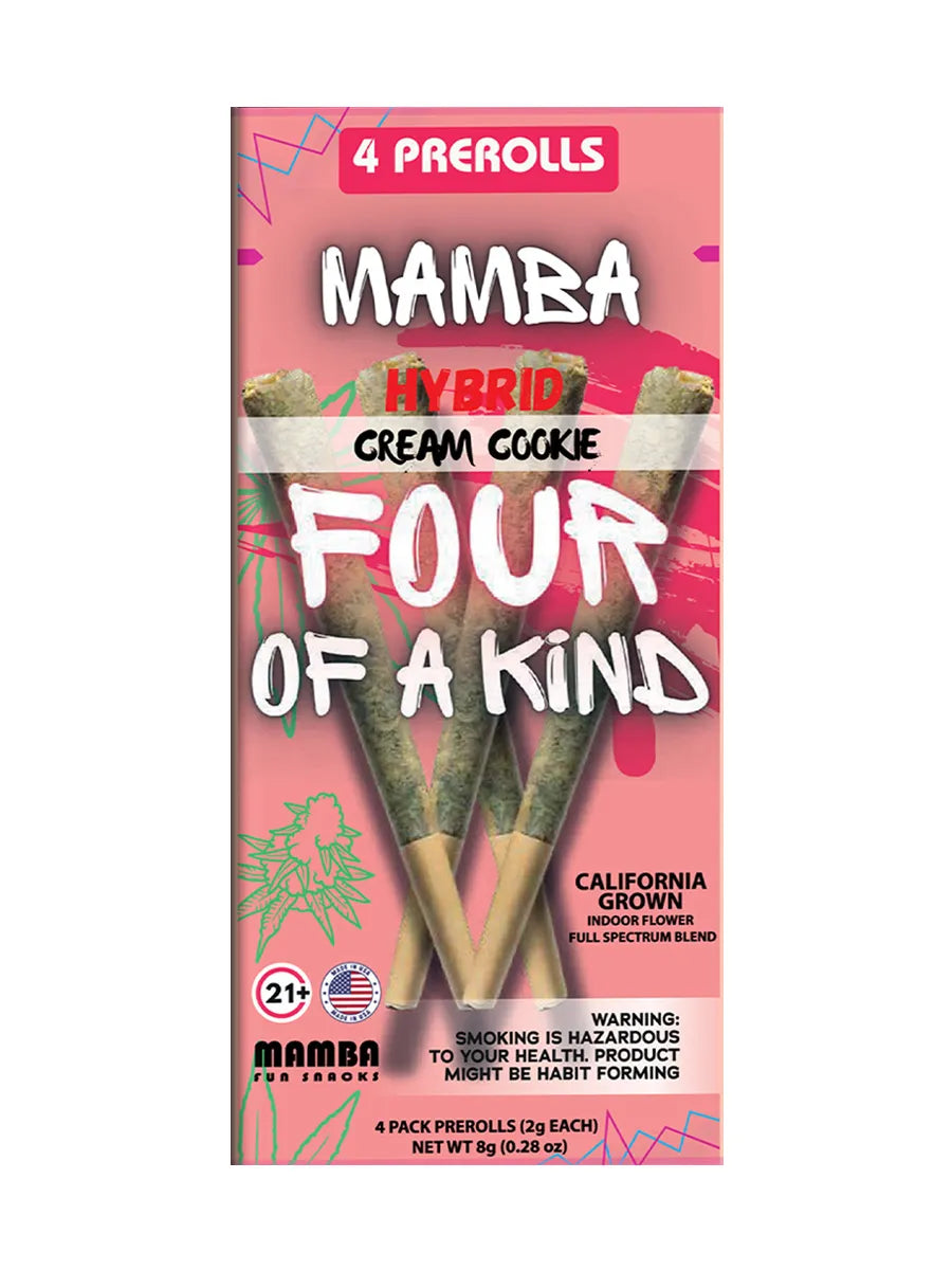 Cream Cookie Mamba Madness Full Spectrum Blend Pre-Roll 4ct 8G