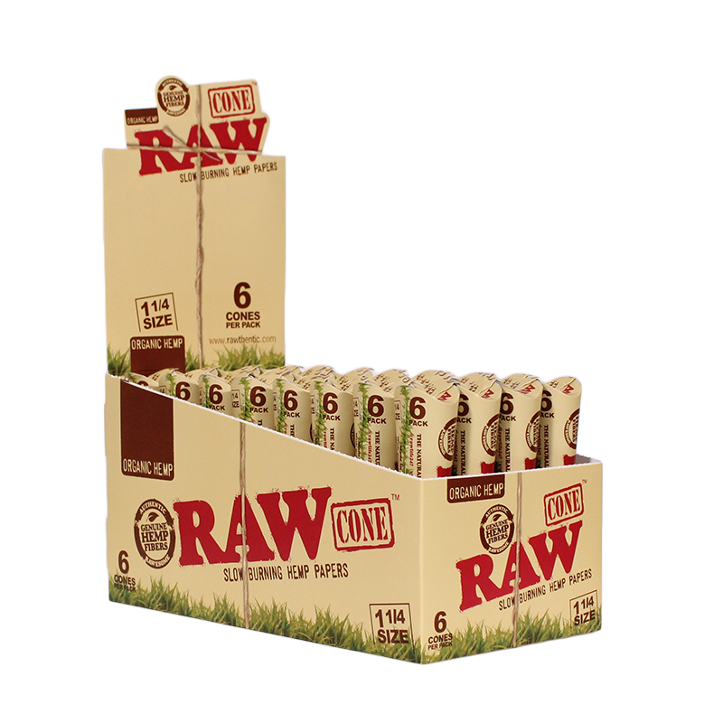 RAW Organic Hemp 1¼ Cones
