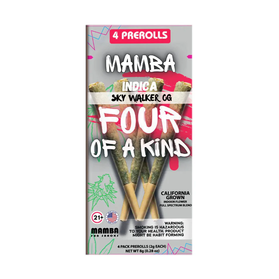 Sky Walker OG Mamba Madness Full Spectrum Blend Pre-Roll 4ct 8G