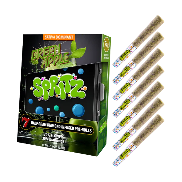 7pk Infused Preroll Green Apple Sativa