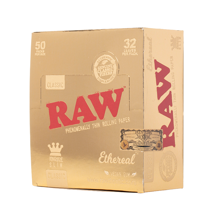 RAW Ethereal King Size Slim Rolling Papers - 1600ct Box